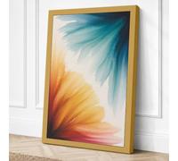 Luminous Petals Botanical Canvas Wall Art Print 30x20 Inch (76 x 51 cm)