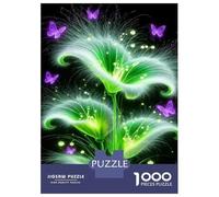 Luminous Plants And Butterflies Jigsaw Puzzles for Adults Puzzle Game 1000 Jigsaws Impossible Puzzle for Adults Gifts 38x26cm/1000pcs