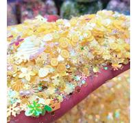 Luminous Polymer Clay Slices Sequin Beads Glow in The Dark Hot Clay Sprinkles DIY Nailart Decoration Filler Accessories-yellow-20g
