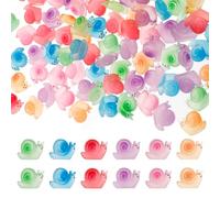 Luminous Resin Snails Miniatures Mini Resin Snails Glow in the Dark Snail Figure Mini Resin Snails Figures Luminous Miniature Snail Figures Decorative Snail Decoration Pack of 100