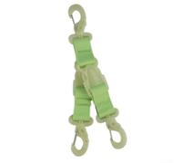 Luminous Scuba Diving Fin Strap and Snorkel Keeper| Nylon Gear Holder with Multi-Hooks for Fins| Lights| Cameras| Glow in Dark for Diving| Camping| Fishing| Green