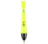 Luminous Sea Fishing Float Featuring Rocket Tail Shape For Enhanced Accuracy And Wind Resistance During Day Or Night Angling For Sessions Fluorescent Yellow Color 13cm(14.5 Cm, 15g Weight)