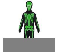 Luminous Skeleton Jumpsuit for Halloween, Complete Cosplay Party Accessory for Children Holiday Events Boys Girls | Skeleton Costume Children Halloween - Skeleton Costume Boys Glove