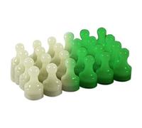 Luminous Skittle Magnet for Fridge, Office, Whiteboard, Noticeboard, Filing Cabinet - 12mm dia x 20mm high - Pack of 48