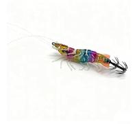 Luminous Slow Sink Shrimp Jig Constructed From ABS Material For Reliable Performance In For Squid And Cuttlefish Fishing(Multicolor)