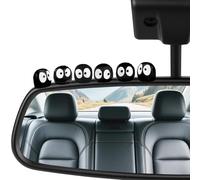 Luminous Soot Sprites Car Decor Set,30PCS Fun Soot Sprite Stickers for Rearview Mirror and Dashboard,Colourful Glow in the Dark Adhesive Elf Ornaments (Black)