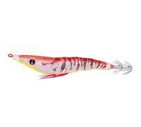 Luminous Squid Jig Hooks Cuttlefish Attracting Lure Double Hook Lifelike Squid Hook Fishing Tackles 10.7cm for Saltwater Freshwater (Orange black 10.7cm)