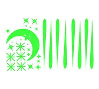 Luminous Star & Moon Glow Children's Room Wall Stickers For Starry Sky, 30 Cm