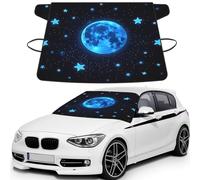 Luminous Stars And Moon Print Car Windshield Cover For Ice And Snow Universal Fit For Most Cars Multifuntional Ice Protector Keep Snow Frost Off