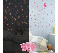 Luminous Stars Wall Stickers in the Dark for the Ceiling, Self-Adhesive Luminous Stickers Stars and Moon for Children's Room, Create Realistic Starry Sky, Room Decor