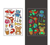 Luminous Stickers Temporary Cute Dinosaur Children's Cartoon Stickers Paddy On The Party Daily Use 12