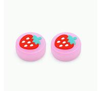 Luminous Thumb Stick Grips Caps Analog Thumb Grips Caps Joystick Covers for Nintend Switch Lite for NS Joy-Con Controlle (Strawberry -Pink)