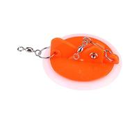 Luminous Trolling Diver Disc Connector with White Bottom Diver Fishing Deep Disc Connectors Adjustable Stable for Fishing Angling Bass Mandarin Various Fishes (Orange S) (S Orange)