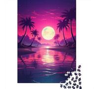 Luminous Tropics Unveiled 1000-Piece Puzzle for Adults, 70x50cm/1000pcs; for Relaxed Evenings at The Table; Clean White Card Pieces for Sorting
