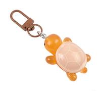 Luminous Turtle Keychain for Women Girls, Cute Resin Night Light Key For Ring with Glowing Shell, Colorful Small Animal Key Holder Bag Charm Accessory, 12cm(01)