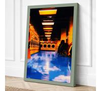 Luminous Underground Passage Canvas Wall Art Print 18x12 Inch