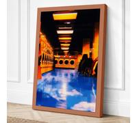 Luminous Underground Passage Canvas Wall Art Print 18x12 Inch