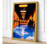 Luminous Underground Passage Canvas Wall Art Print 30x20 Inch