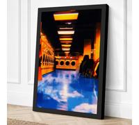 Luminous Underground Passage Canvas Wall Art Print 36x24 Inch (91 x 61 cm)
