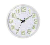 Luminous Wall Clock,12 Inch Large Wall Clocks Glow In the Dark Clock Silent Non Ticking Night Lights Luminous Outdoor Clock Wall Clocks Battery Operated Night Light Wall Clock for Room