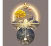 Luminous Wall Pendant, Aesthetic Wall Art Decoration with LED Light, Wall Design with Life Tree, Work of Art Without Frame, for The Home, 60cm/24in