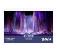 Luminous Waterfall Puzzles 1000 Piece Challenge Toy Adults And Children Magical Art Puzzle Game Family Fun Jigsaws Puzzles Mind Development Home Decoration Gift 70x50cm/1000pcs