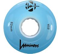 Luminous Wheels Luminous LED Quad Roller Skate Outdoor Wheels (4 Pack, Blue, 62mm x 30mm/85A)