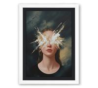 Luminous Within Modern Framed Wall Art Print A3 (42×29.7cm) White, Wall Decor for Living Room, Bedroom, Office & Home, Ready to Hang, Art Gift