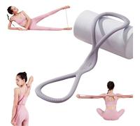 Luminousdo Resistance Bands, Figure 8 Exercise Bands for Women Men with Handles, Victoriousact 2025 New Stretching Fitness Band, Full Workout, Arm Back Shoulder Training(Grey,15 lbs)