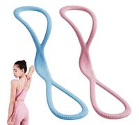 Luminousdo Resistance Bands, Figure 8 Resistance Bands With Handles, Luminous do Fullbody Yoga Pulling Rope, Open Shoulder Elastic for Working Out, Arm, Chest Expander Strap (6, Medium)