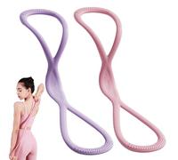 Luminousdo Resistance Bands, Figure 8 Resistance Bands With Handles, Luminous do Fullbody Yoga Pulling Rope, Open Shoulder Elastic for Working Out, Arm, Chest Expander Strap (5, Medium)