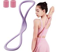 Luminousdo Resistance Bands,Fullbody Yoga Pulling Rope, Resistance Bands for Women Men, Luminous Do Exercise Bands with Handles for Working Out, Arm, Chest Expander Strap (Purple 25LB)