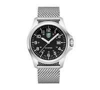 Luminox - G Collection Patagonia Steel X2.2501.M - Mens Watch 43mm - Divers Watch with Silver Case Black Dial/Band White Numbers Date Function - 100m Water Resistant - Mens Watches - Swiss Made