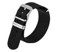 Luminox Genuine Watch Band Replacement Strap 19mm 20mm 22mm 23mm 24mm Mens Watch Bands for Men Rubber Nylon Canvas Various Variations and Colours, black, For Luminox Series: 0320 0330, LUMINOX Black