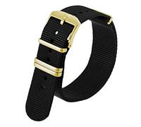 Luminox Men's Textile Watch Strap FNX.9240.20R.K, Black-Gold, Strap.