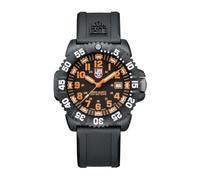 Luminox - Mens Watch - Original Navy Seal 3050 Series 44 mm - Mens Dive Watch - Swiss Quartz - Swiss Made - 200M Water Resistant - Hardened Mineral Crystal - CARBONOX Case - Genuine Rubber S, X3.CZ59