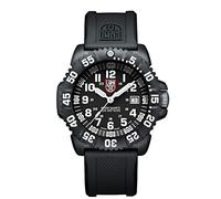 Luminox Navy SEAL Colormark Men's Quartz watch with Black dial featuring LLT Luminox light Technology 44 millimeters Carbon Compound case and Black PU Strap XS.3051
