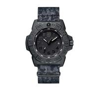 Luminox Navy Seal XS.CE01.BO Watch: Black-Out Dial, Dark Camo Strap, CARBONOX™ 45mm, 200m Water Resistant, Swiss Made, Excellent Visibility, Military Look