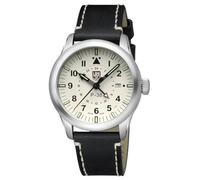Luminox P-38 Lightning Pilot GMT Watch XA.9527, Leather Strap, 42 mm Case | Analogue watch with a second time zone, Swiss quartz, sapphire crystal and a self-powered glow through the night