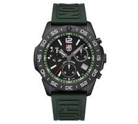 Luminox Pacific Diver Chronograph XS.3147 Men's Diving Watch - Quartz, Stainless Steel Case 44mm, Rubber Strap, Green, Black Dial, 20 Bar Waterproof, Chronograph, Date, Luminous Hands