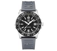 Luminox Pacific Diver XS.CA22M Watch, 39mm Stainless Steel Case, Black CARBONOX™ Bezel, Date Window, Grey Nitrile Rubber Strap, 200M Water Resistant, Sapphire Crystal, Night Visibility