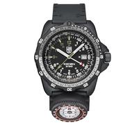 Luminox Recon NAV Spec Men's Watch 46 mm Carbon - Quartz Analogue 20 Bar, Rubber Strap Black, Green Dial, Compass, Date, Outdoor Watch Set with Interchangeable Strap XL.8837.Set