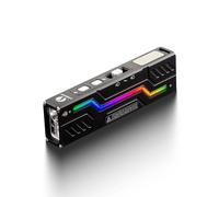 LUMINTOP MoonBox 3.0 1200LM 114M Range Multi-Functional Smart Flat EDC Flashlight LED Screen Mini UV Light USB-C Charging Powerful Magnetic Side Work Light