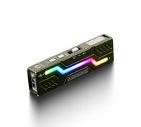 LUMINTOP MoonBox 3.0 1200LM 115M Range Multi-Functional Smart Flat EDC Flashlight LED Screen Mini UV Light USB-C Charging Powerful Magnetic Side Work Light