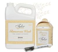 Lumintrail Tyler Glamorous Wash Diva Fine Laundry Detergent with Stain Remover Pen and Dryer Sachets - Liquid Detergent Designed for Clothing - Hand and Machine Washable - 64oz (Diva)
