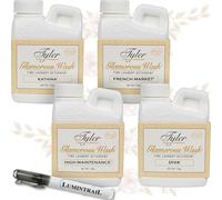 Lumintrail Tyler Glamorous Wash Liquid Laundry Detergent Gift Pack - With Stain Remover Pen - For Washing Clothes, Linen, Fabric, Sheets, and more, 4 Fl Oz (Pack of 4)