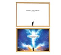 Luminworkes Jesus Lamp - 12.5in Painting Jesus Nightlight, Miraclelamp Jeesus Light Up Picture, 4D LED Christ Frame Light, Illuminated Je-sus Picture Church Laamp for Decorative, Light Up Your Nights
