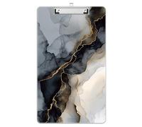 Luminzo Legal Size Clipboard (9"x15"/23x38cm), Stylish Board for Lawyers & NHS Staff, Durable & Portable for Plans & Contracts, Ink Painted Marble