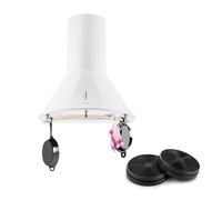 Lumio Neo Retro Cooker Extractor Hood Recirculation Set 610 m³ / h White