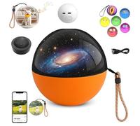 Lumiorb - 3D Video & Photo Memory Sphere, Videos and Photo Player Ball with Digital Display, Uploadable Videos & Photos, for Couples, Pets, Birthday, Memories (Orange)